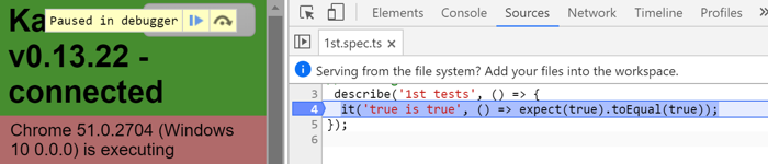 Karmaのデバッグ